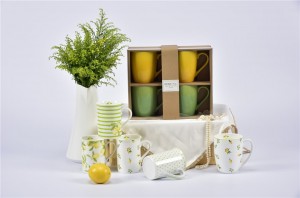 lemon design dinner set